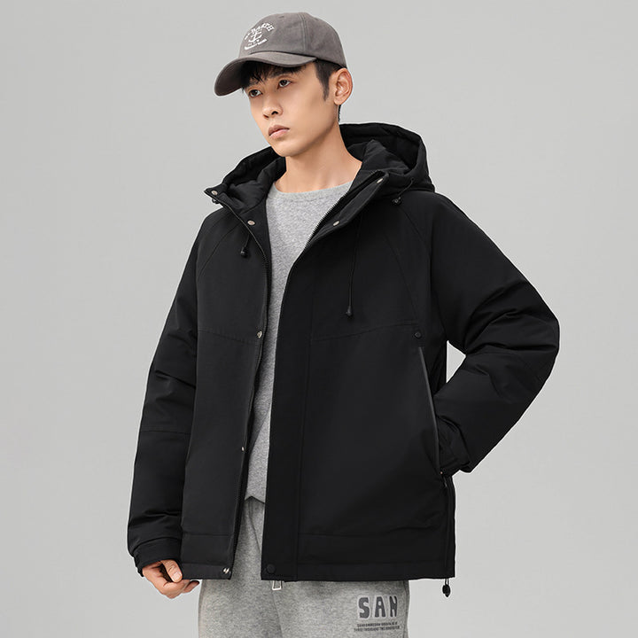 Herren Technische Winterjacke mit verstellbarem Kapuzenkragen Drune