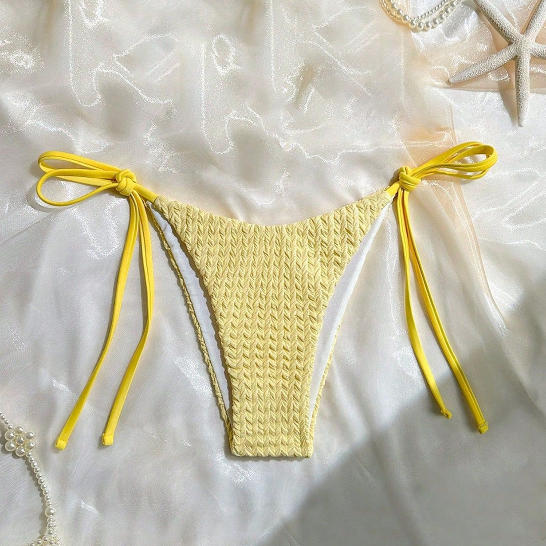 Damen Dreiecksbikini mit zarten Texturen Drune