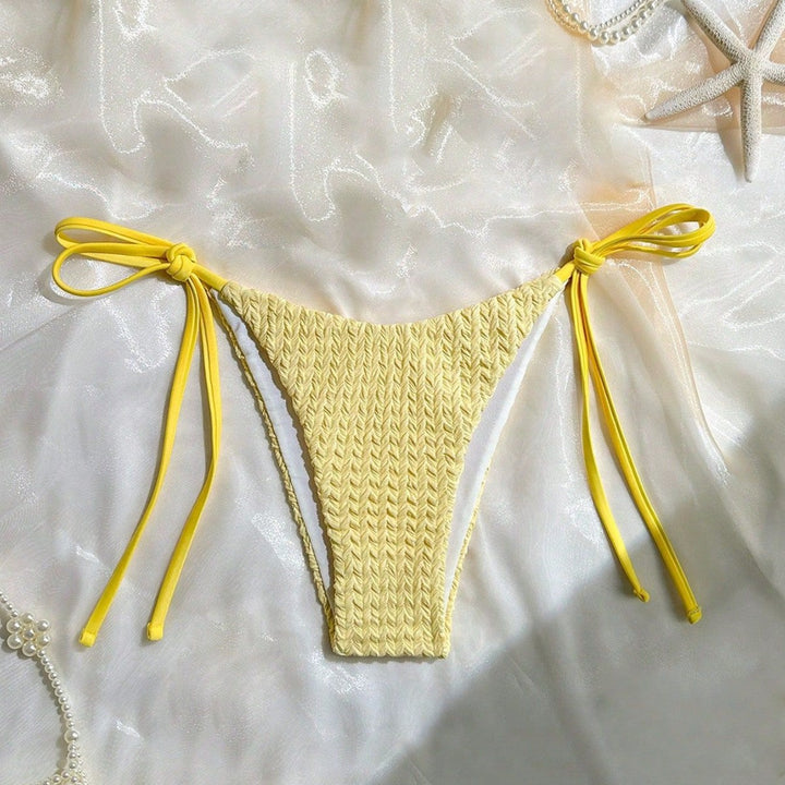 Damen Dreiecksbikini mit zarten Texturen Drune