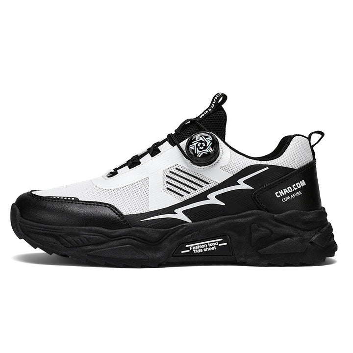 Herren robuste Outdoor-Chunky-Sneaker mit Drehverschluss, atmungsaktivem Strickoberteil und profiliertem Dämpfungssystem Drune
