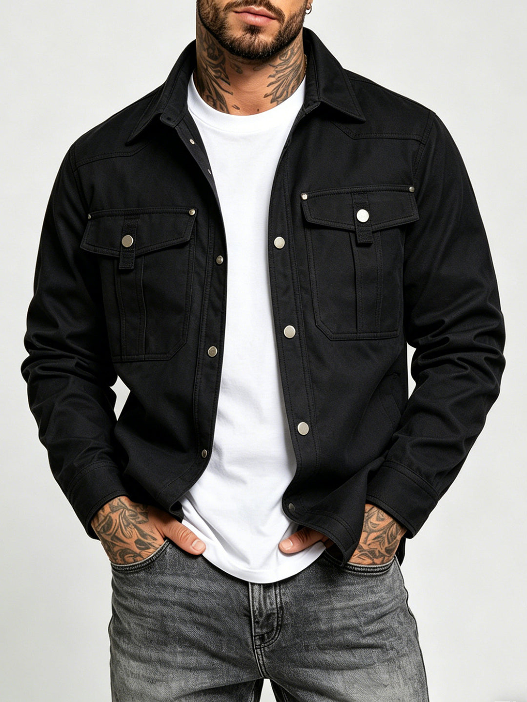 Herren Canvas-Hemdjacke Drune