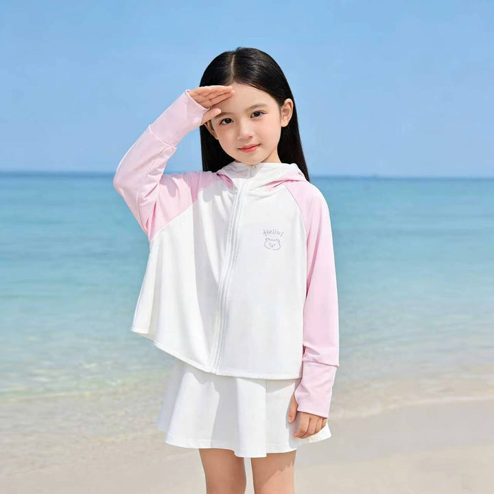 Damen Sommerliche UV-Schutzjacke mit Kapuze Drune