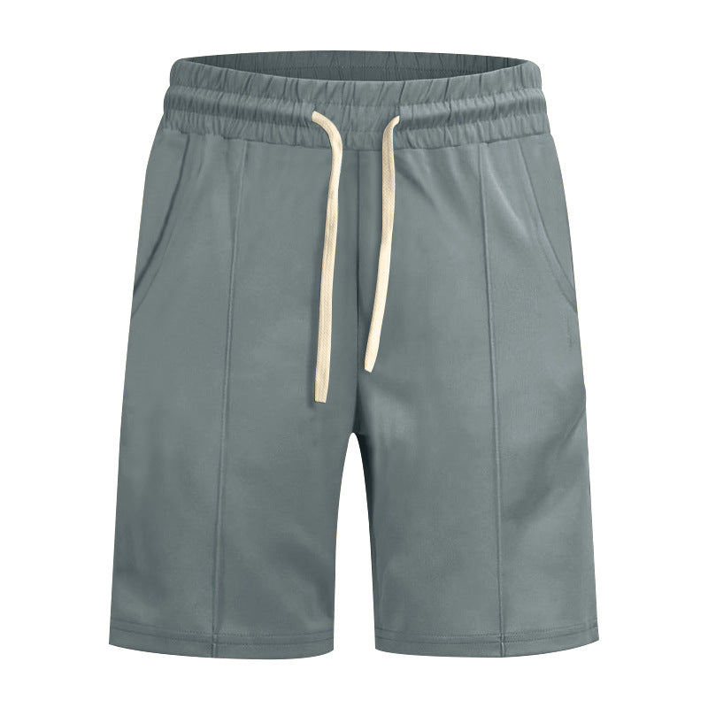Herren nan kurze Freizeithose aus Baumwollmischung mit elastischem Bund und Kordelzug Drune