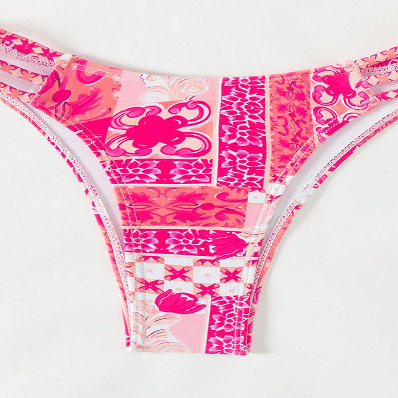 Damen Bandeau-Bikini mit eleganten Schnürdetails Drune