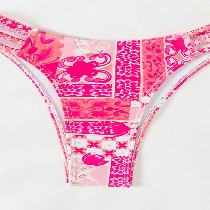 Damen Bandeau-Bikini mit eleganten Schnürdetails Drune