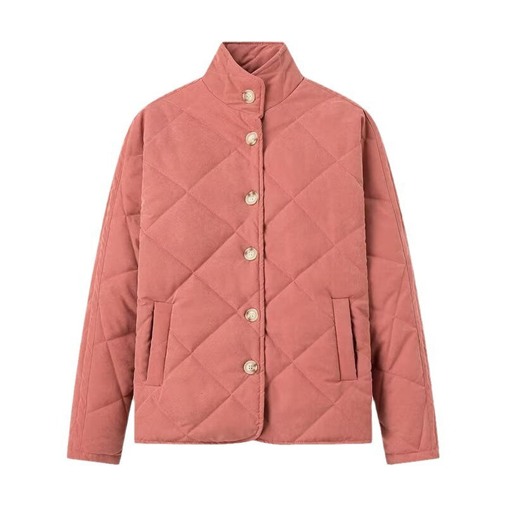 Damen Steppjacke mit modischem Stehkragen und praktischen Taschen Drune