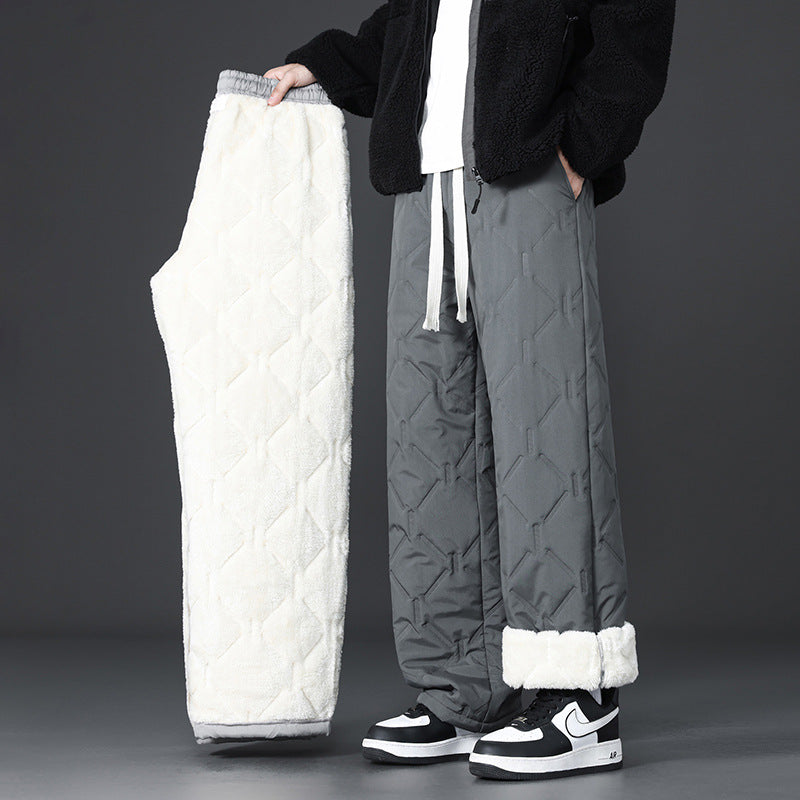 Herren Warm gefütterte Freizeithose