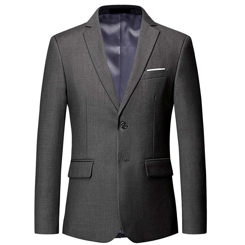 Herren nan tailliertes Sakko mit schmaler Silhouette, Stretchanteil und Pattentaschen Drune