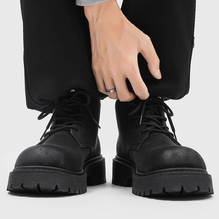 Herren Schnür-Boots im Combat‑Stil mit markanter Profilsohle Drune