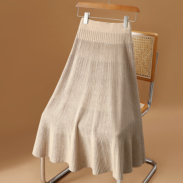 Damen Eleganter und schwingender Plisseerock Drune