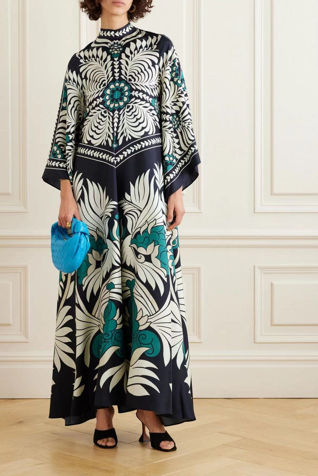 Drune | Bedrucktes Dreiviertelarmkleid