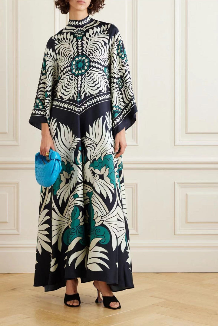 Drune | Bedrucktes Dreiviertelarmkleid