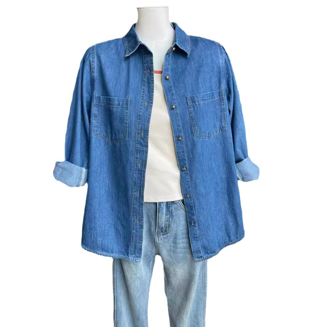 Damen Denim Hemd Drune