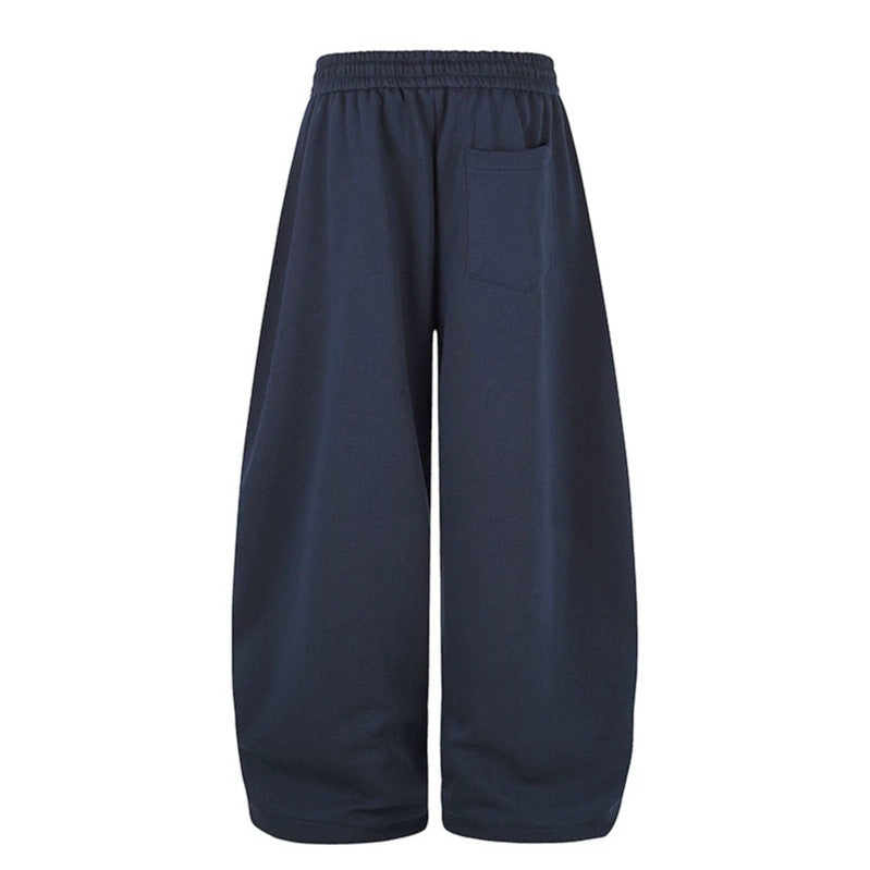 Damen weite Stern-Print Jogginghose mit Tunnelzug, Kordel und verstellbarem Saum Drune