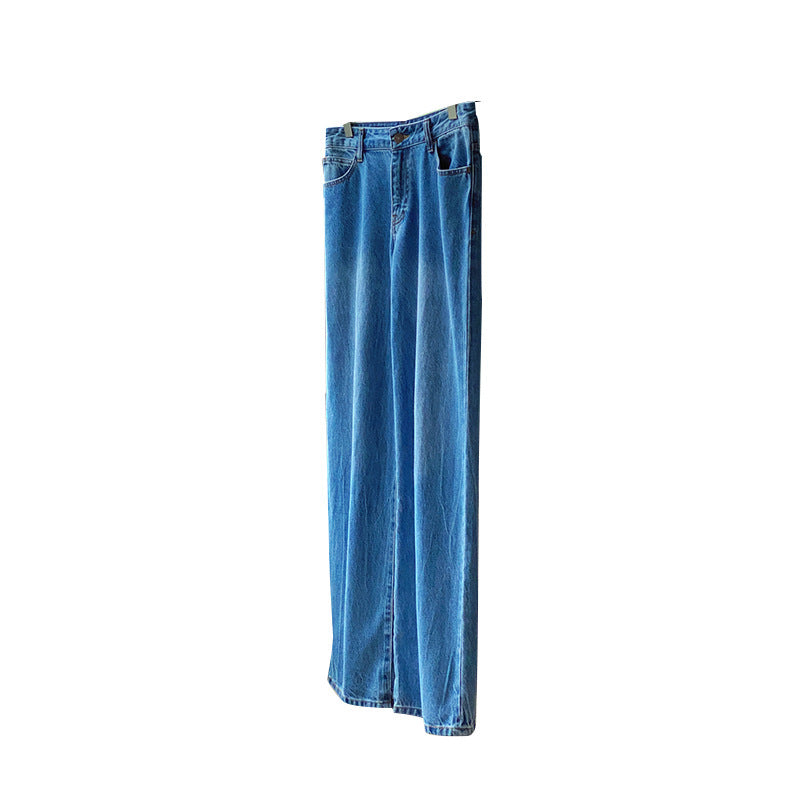 Damen lässige und weit geschnittene Jeanshose Drune