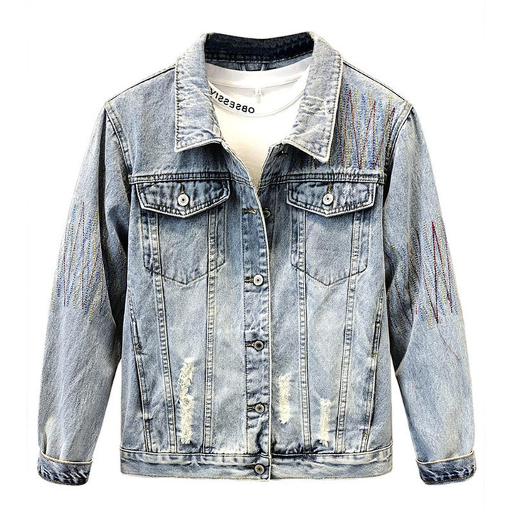 Herren Modische lässige Jeansjacke Drune