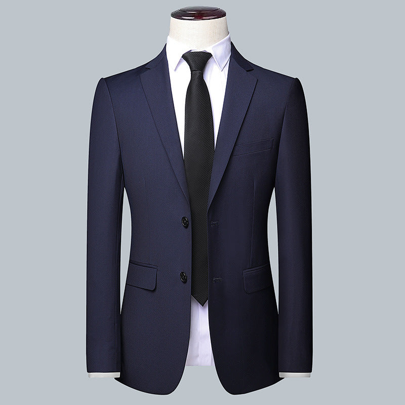 Herren Maßgeschneidertes Slim‑Fit Sakko mit schmalem Revers und Brustpaspeltasche Drune