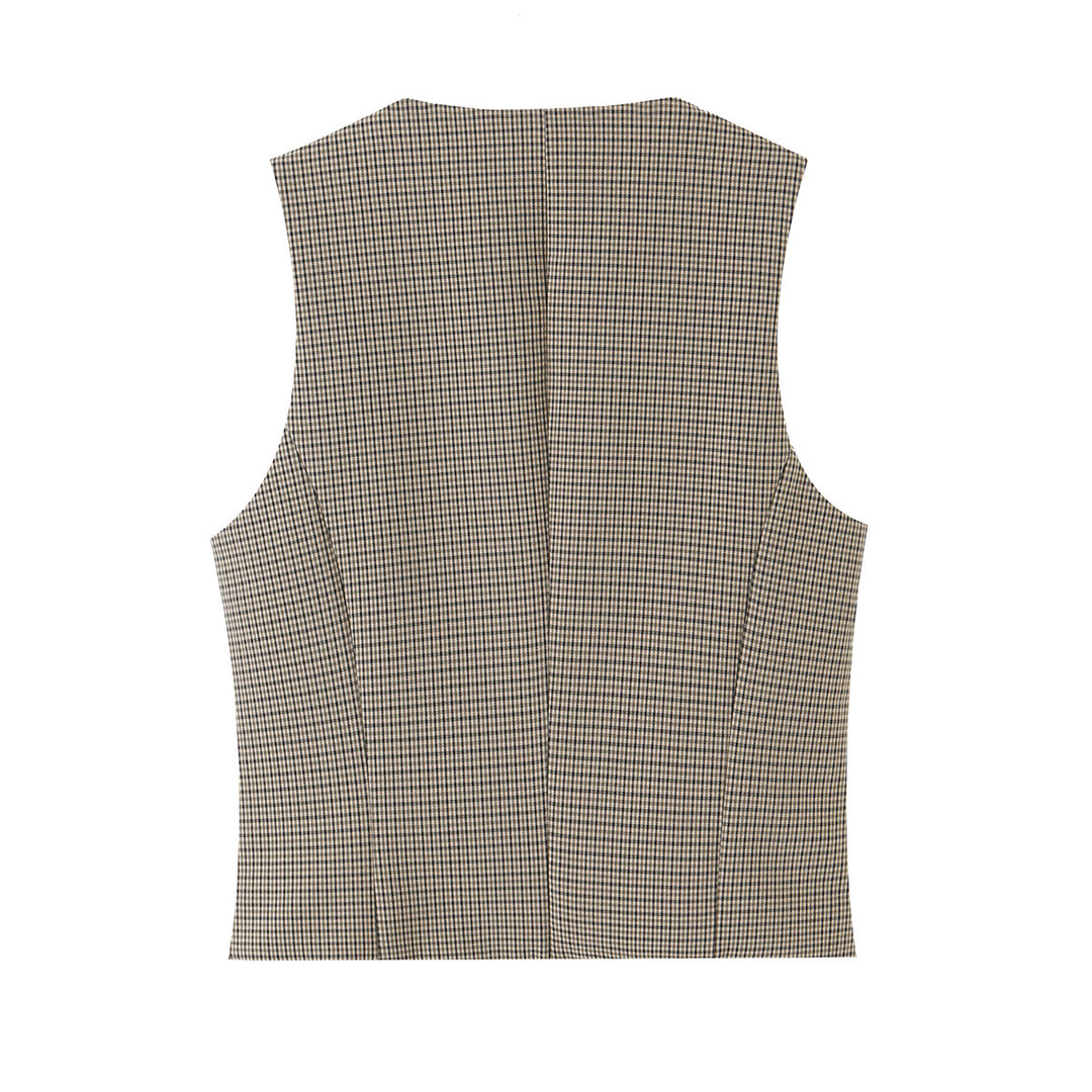 Damen Weite High-Waist-Hose mit Bügelfalte und schmalem Gürtel Drune