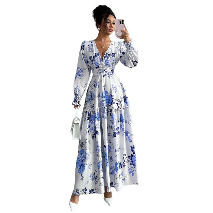 Damen Maxikleid mit floralen Details Drune