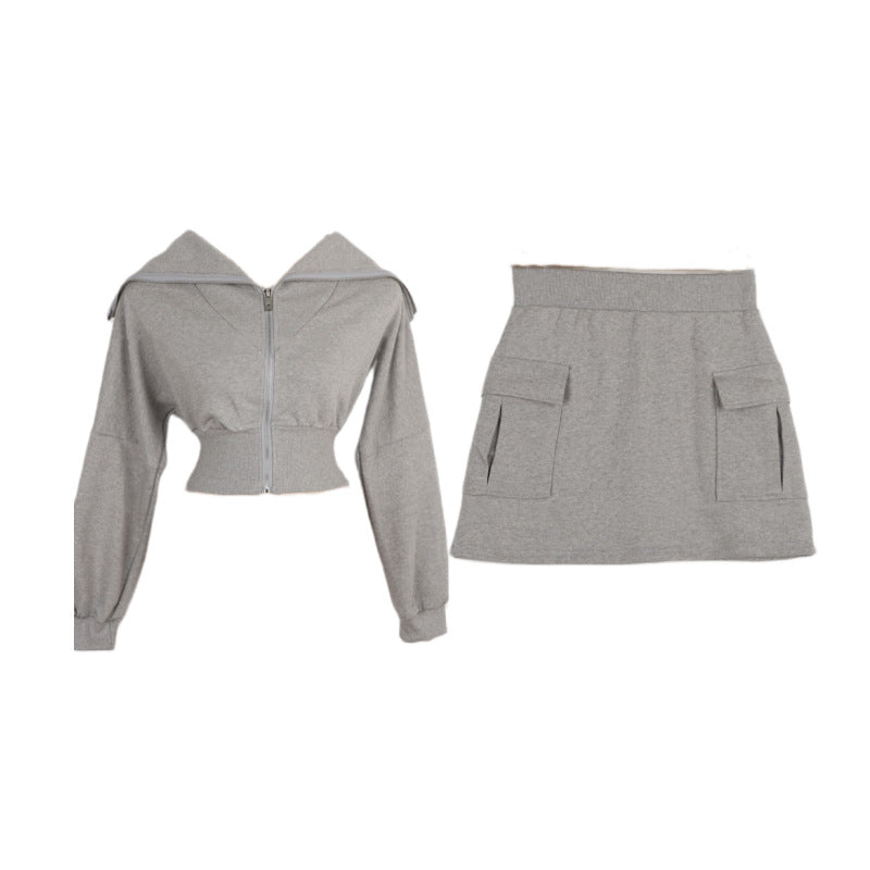 Damen sportliches Hoodie Kleid mit praktischen Taschen Drune