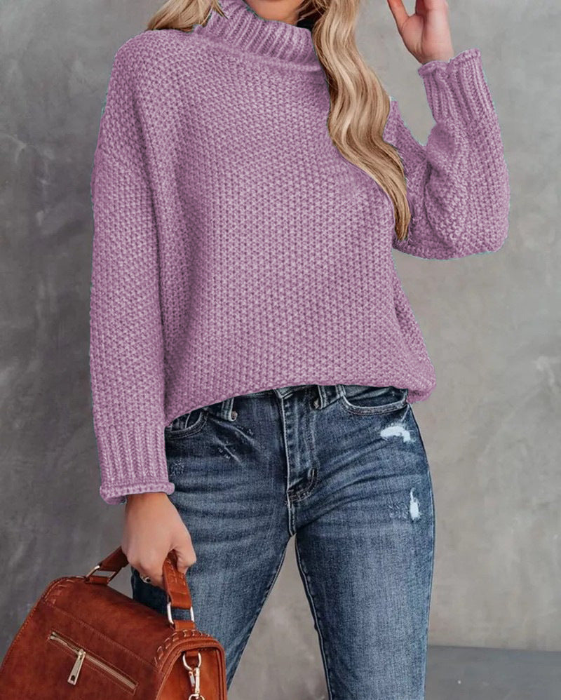 Damen gemütlicher Strickpullover Drune
