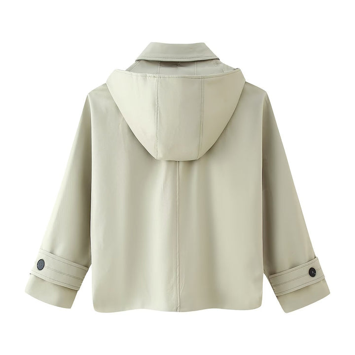 Damen Übergangsjacke mit Kapuze und praktischen Taschen Drune