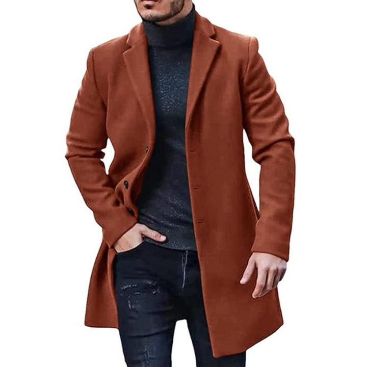 Herren klassischer Woll-Mantel Drune
