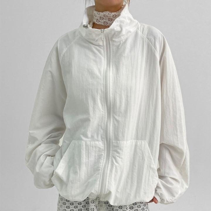 Damen lässige Funktionsjacke mit hohem Kragen Drune
