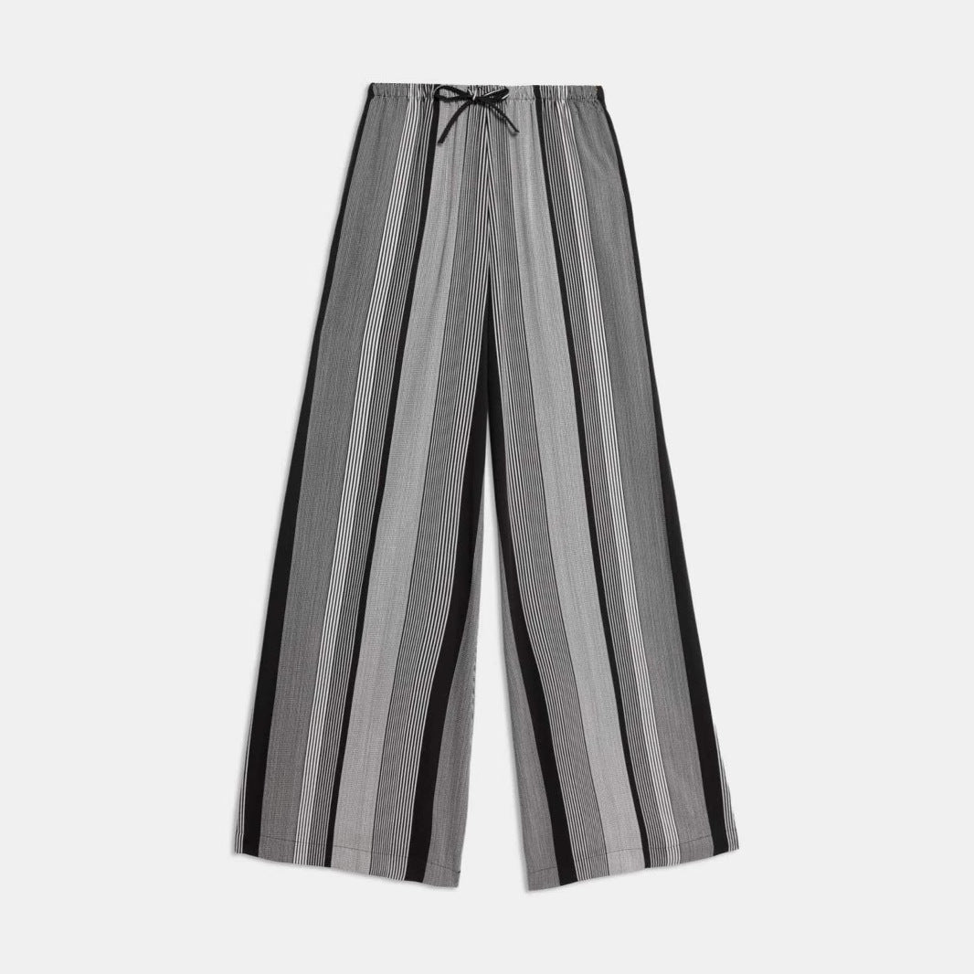 Damen Weit geschnittene Sommerhose mit elastischem Bund Drune