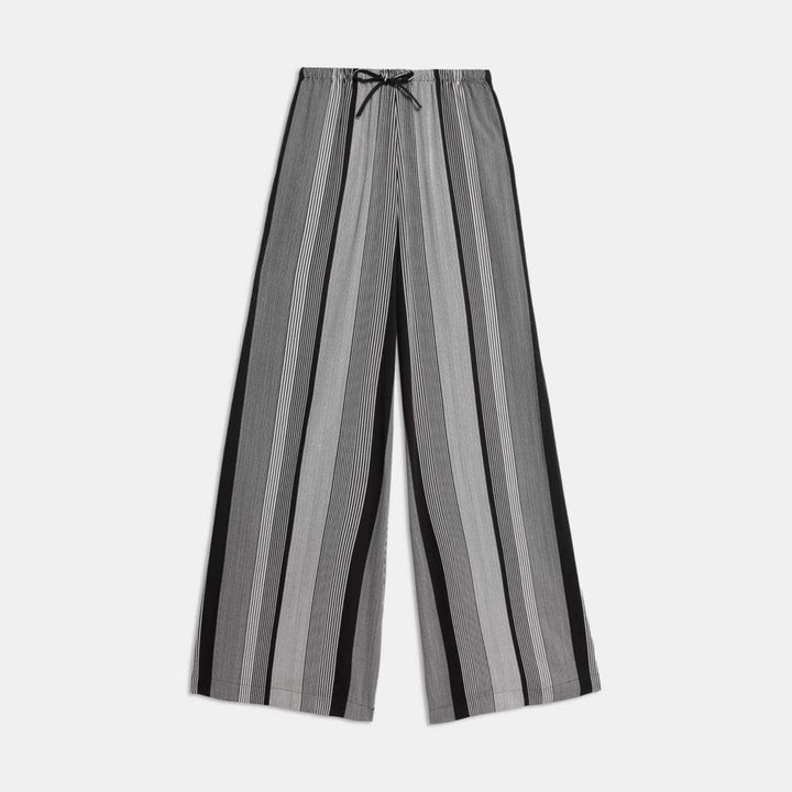 Damen Weit geschnittene Sommerhose mit elastischem Bund Drune