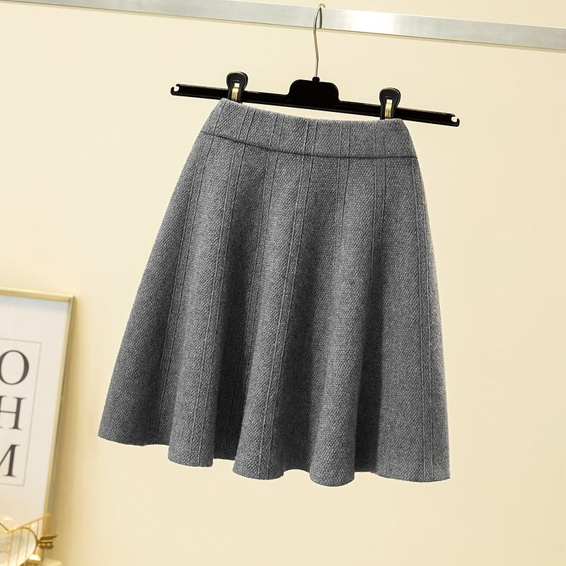 Damen Weit geschnittener, eleganter Midirock Drune