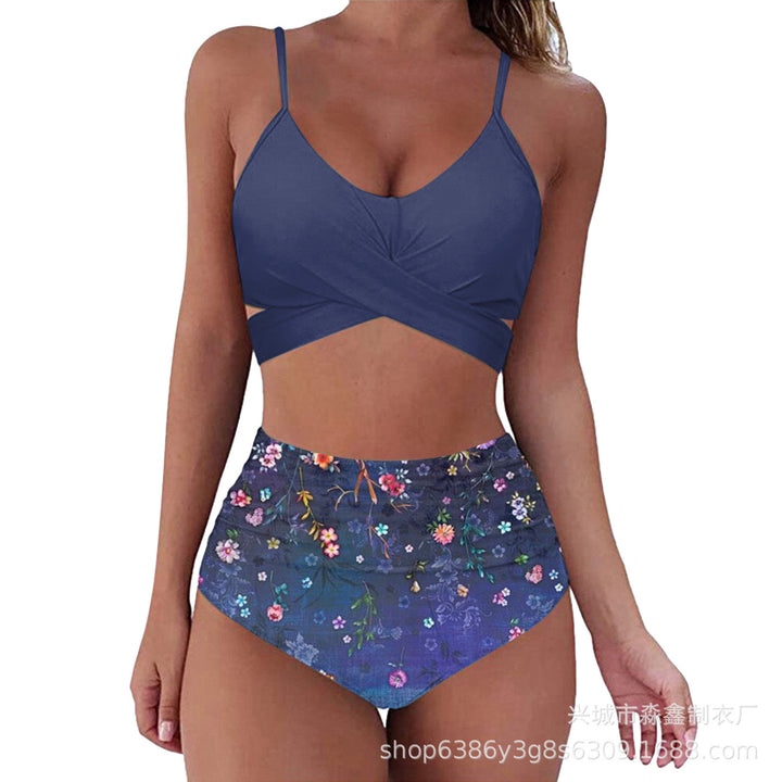 Damen Crop-Top Bikini-Set mit geflochtenem Design Drune