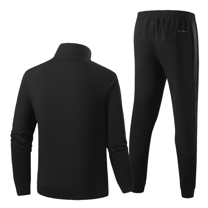 Herren Funktions-Trainingsanzug-Set mit Reißverschlussjacke und elastischer Jogginghose Drune