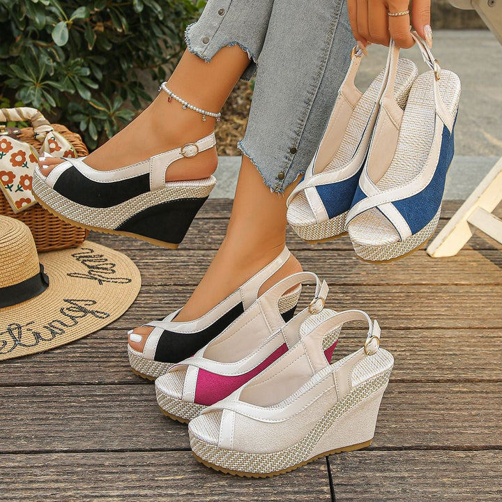 Damen Wedge Sandalen Drune