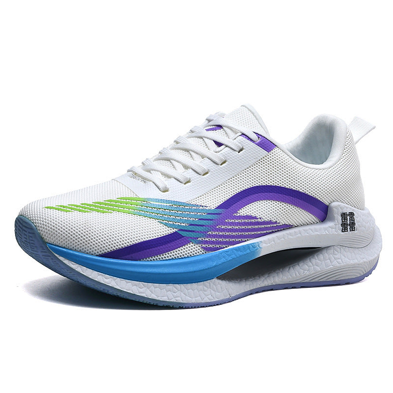 Unisex leichte Dämpfungs-Laufschuhe mit atmungsaktivem Mesh-Oberteil, seitlicher Energielaufsohle und Fersen-Zuglasche Drune