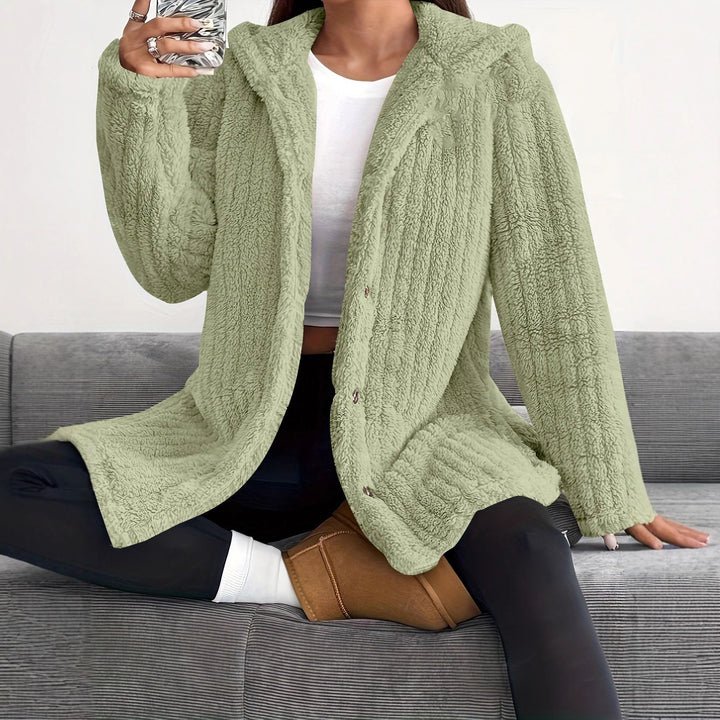 Damen Kapuzenjacke aus weichem Fleece Drune