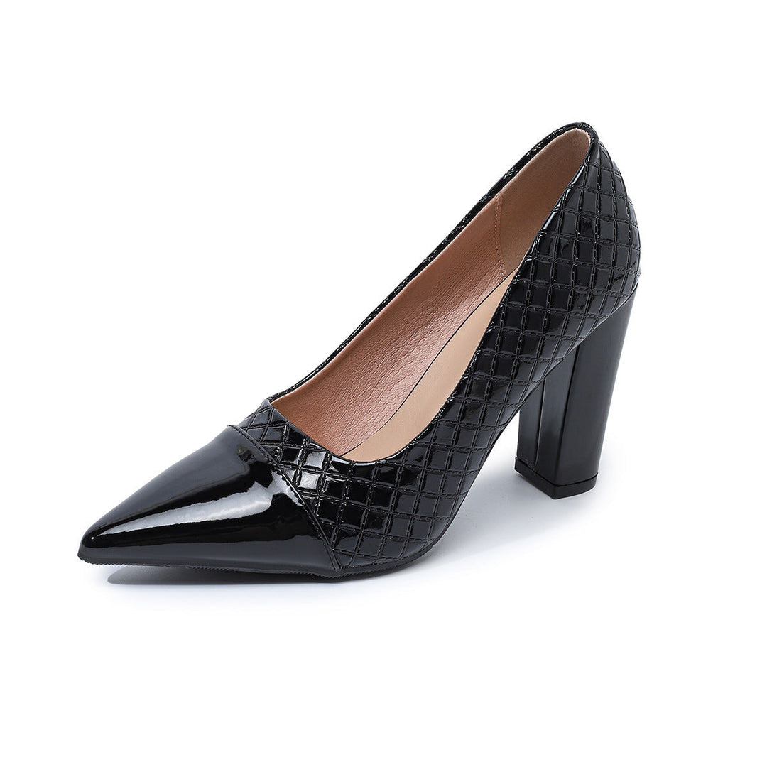 Damen elegante High Heels mit stilvollen zweifarbigen Akzenten Drune