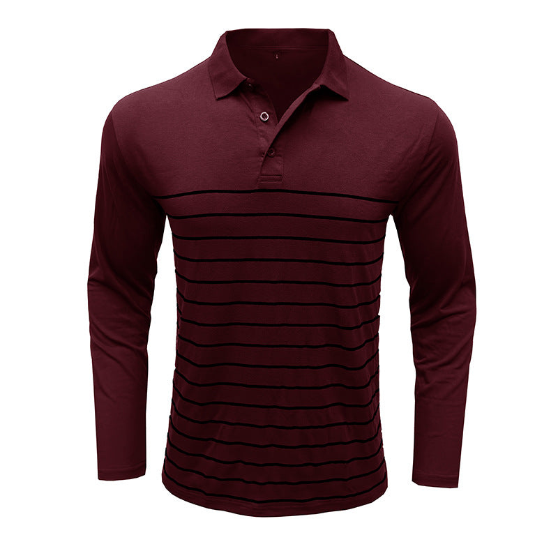 Drune | Pique Pullover Slim Passform Baumwollstrick Elegantes Streifenmuster
