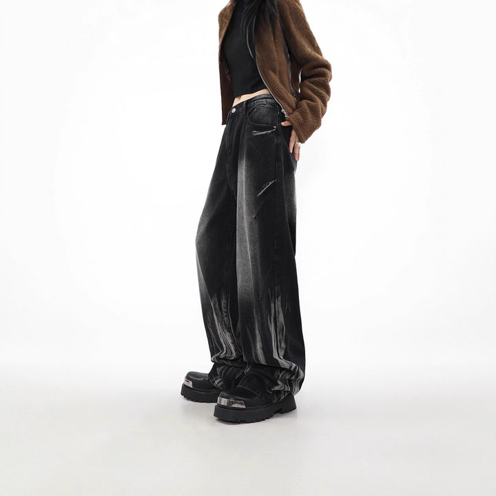 Damen Weitgeschnittene Baumwoll-Jeans Drune