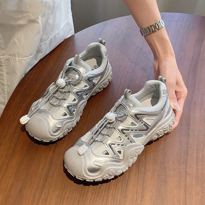 Damen Sportliche Sneakers mit atmungsaktiver Mesh-Oberfläche und rutschfester Sohle Drune