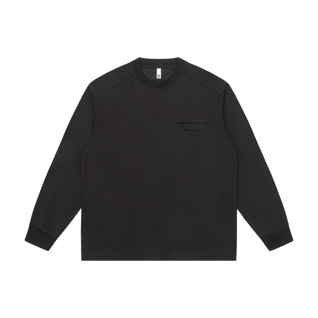 Unisex Oversize-Sweatshirt mit Raglanärmeln und verdeckter Brustklappe Drune