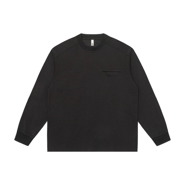 Unisex Oversize-Sweatshirt mit Raglanärmeln und verdeckter Brustklappe Drune