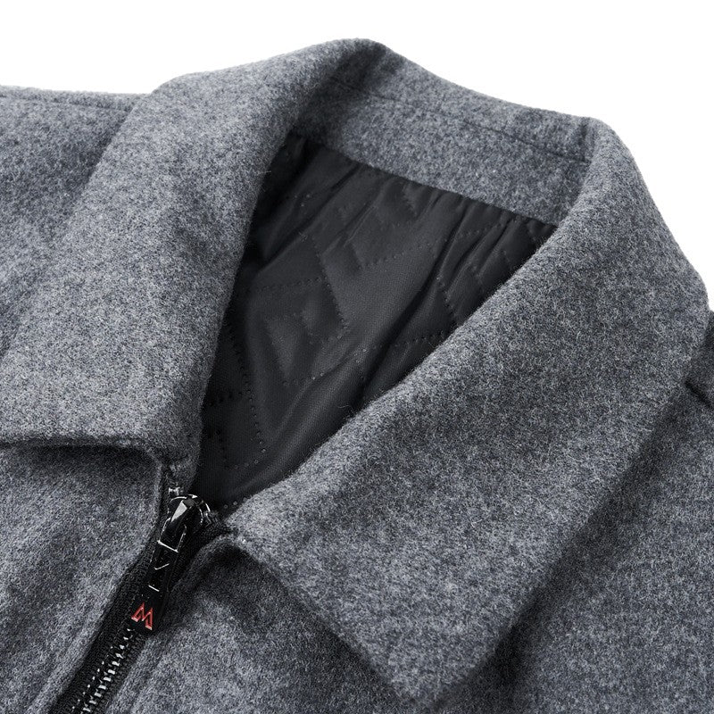 Herren Casual Steppjacke mit modernem Stehkragen und praktischem Innenfutter Drune