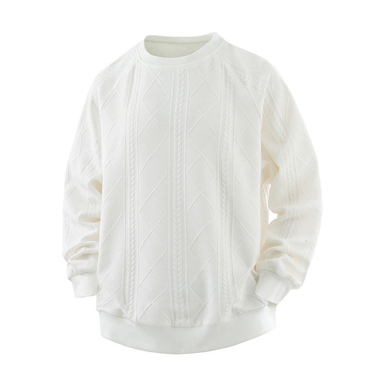 Damen Eleganter Texturiertes Sweatshirt