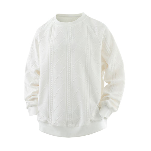 Damen Eleganter Texturiertes Sweatshirt