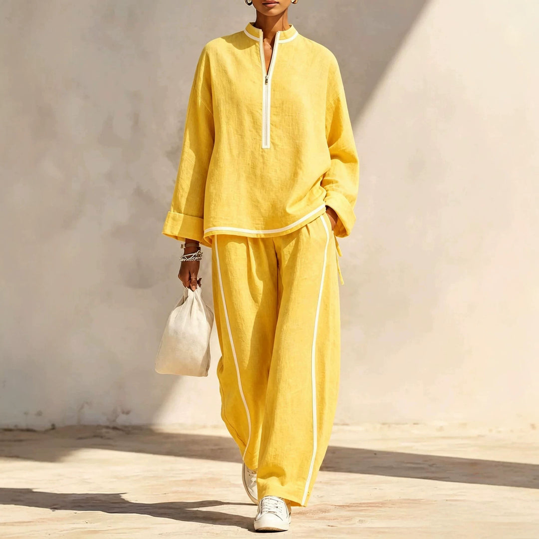 Damen Luftiges und elegantes Pyjama-Set Drune