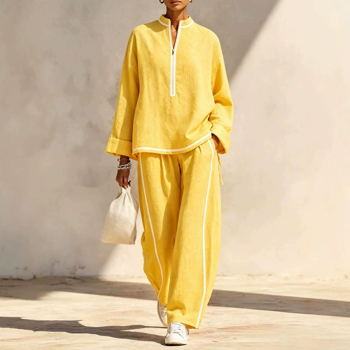 Damen Luftiges und elegantes Pyjama-Set Drune