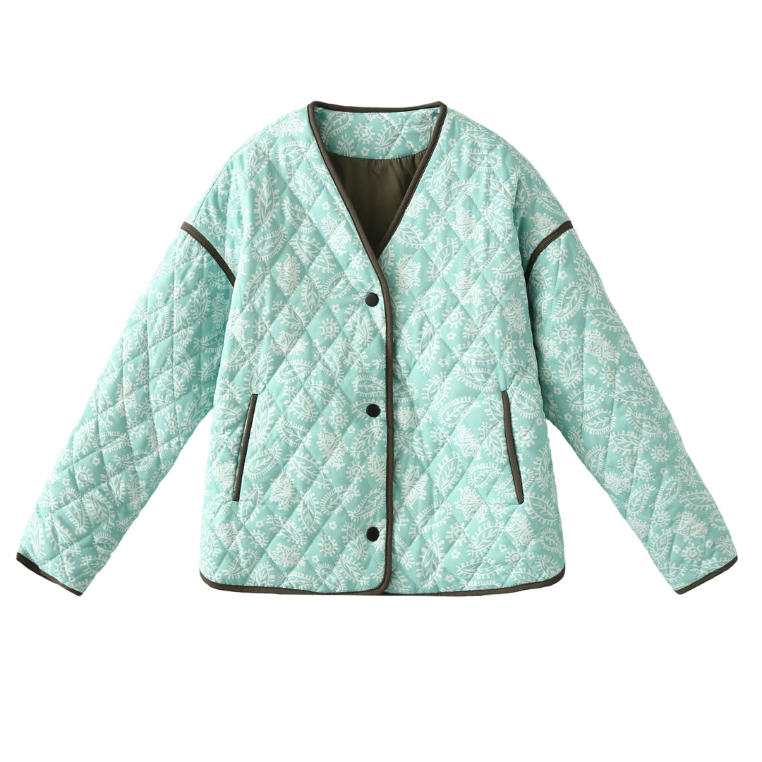 Damen nan gesteppte Blousonjacke mit Paisley-Steppmuster und leichter Wattierung Drune