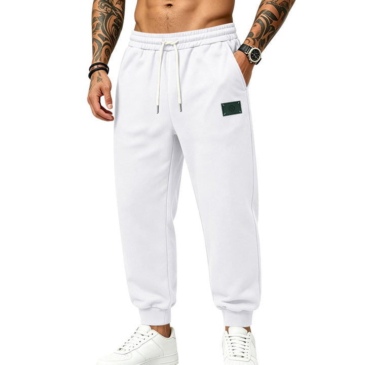 Herren Relax-Fit Jogginghose mit angerauter Innenseite, elastischem Bund und Kordelzug Drune