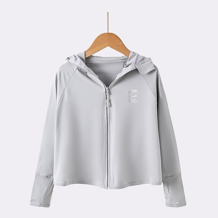 Damen leichte UV-Schutzjacke mit Kapuze und Reißverschluss Drune
